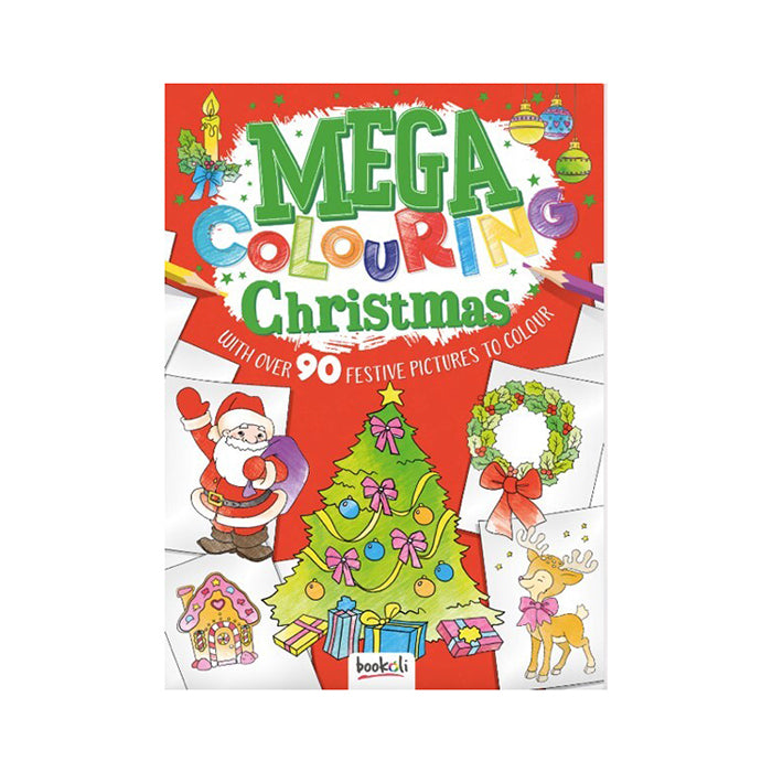 Bookoli Mega Colouring: Christmas Fun Kids Colouring Book
