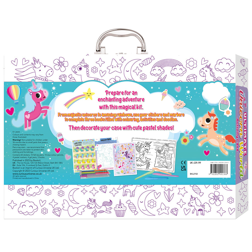Bookoli Ultimate Play Case: Unicorn World Activity Case Craft Kit