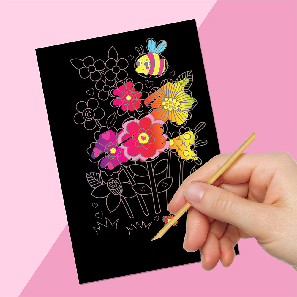 Bookoli Scratch Art Fun Love Art/Craft Activity Book 4y+