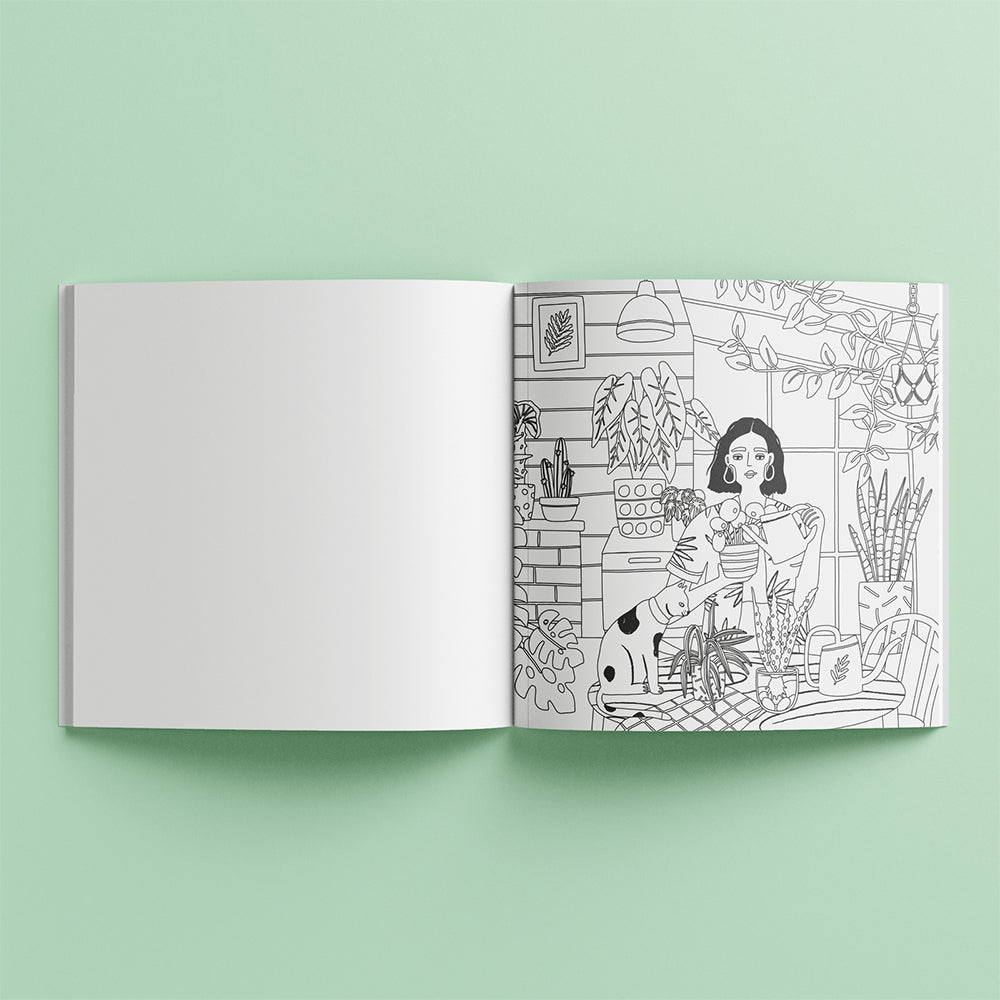 Art Maker Home Jungle Colouring Book Adult Activity Book