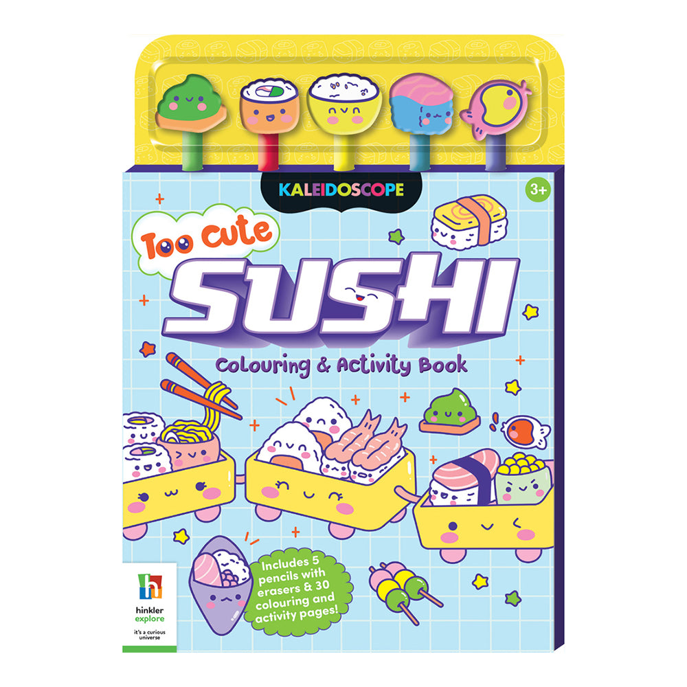 Kaleidoscope Too Cute Sushi Colouring & Activity Book Kids 3y+