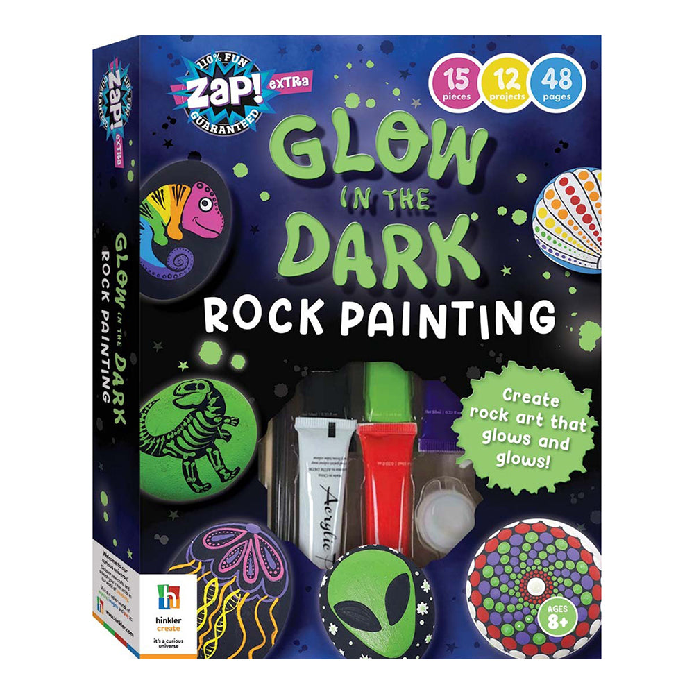 Zap! Extra Glow in the Dark Rock Kids Art Painting Kit 8-12y