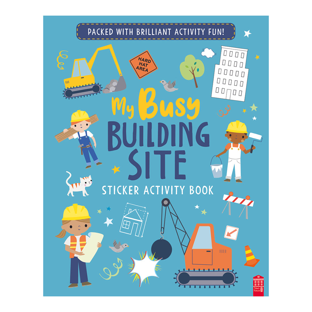 Sticker & Activity Busy Building Site Kids/Children Activity Colouring Book