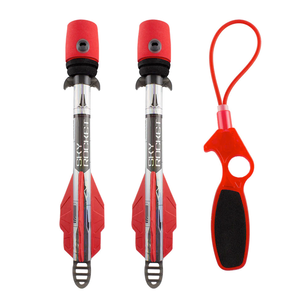 3pc Cooee Sky Rockets Hand Launcher Backyard Game 6+