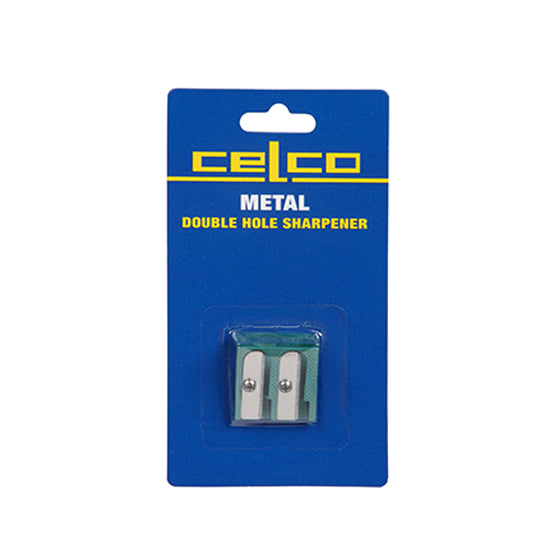 30001-grn-celco-metal-double-hole-sharpener-green