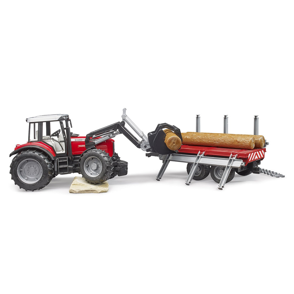 240-02046-bruder-1-16-massey-ferguson-7480-w-front-loader-timber-trailer