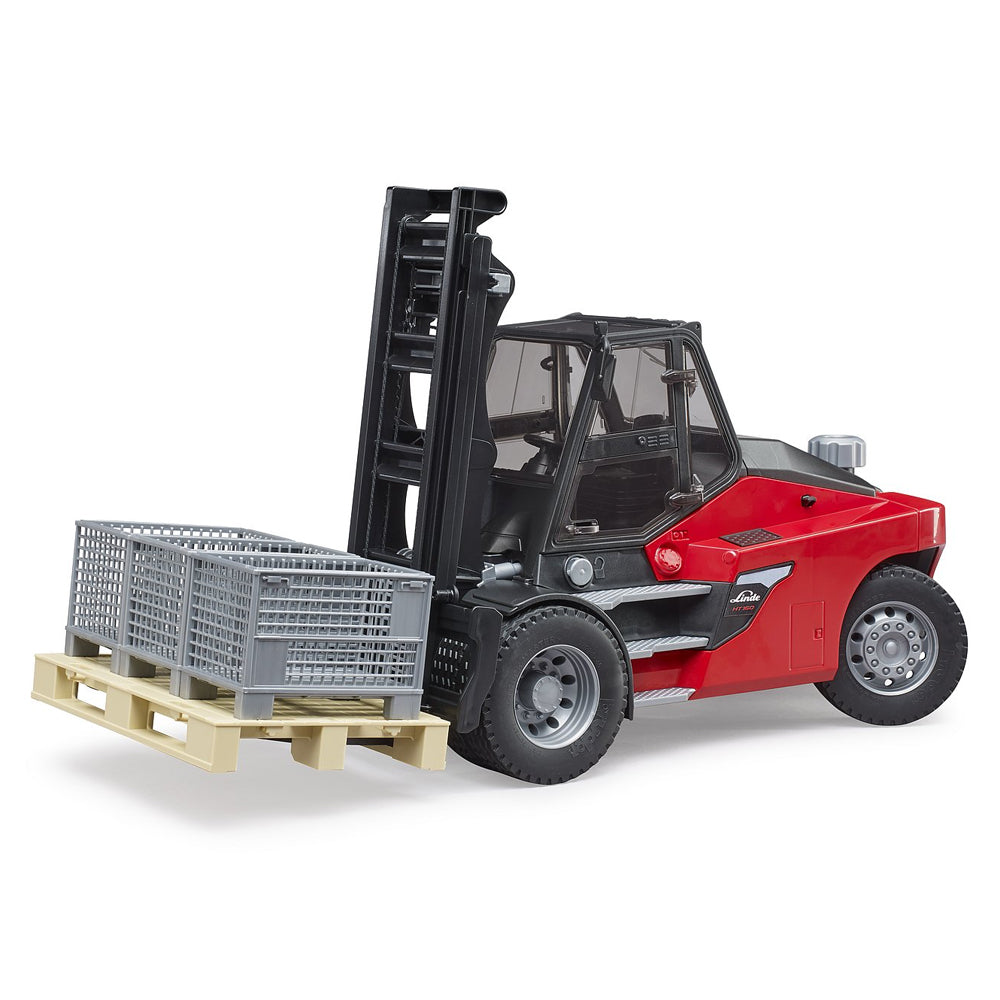 240-02513-bruder-1-16-linde-ht160-42-9cm-fork-lift-w-pallet-3-cages-toy-4y