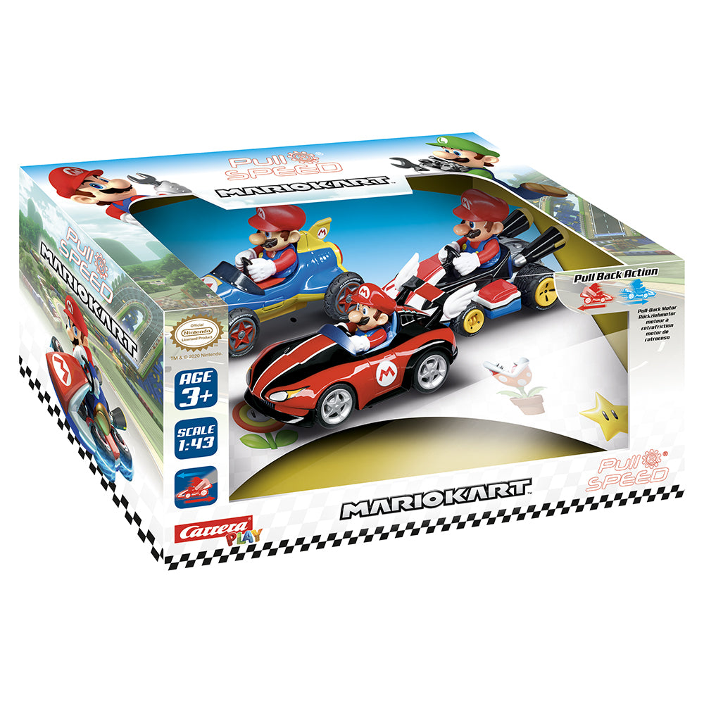 700-13016-carrera-pull-speed-mario-kart-triple-pack-mario-wii-mk8-mach-8-toy-3y