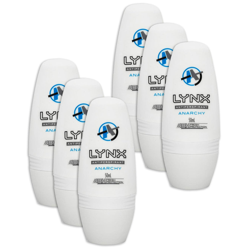 20233885-6pk-lynx-50ml-antiperspirant-roll-on-deodorant-anarchy