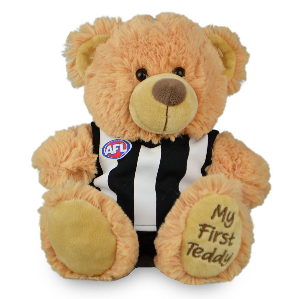 250236137-afl-collingwood-first-teddy-bear-23cm-plush-stuffed-animal-kids-soft-toy
