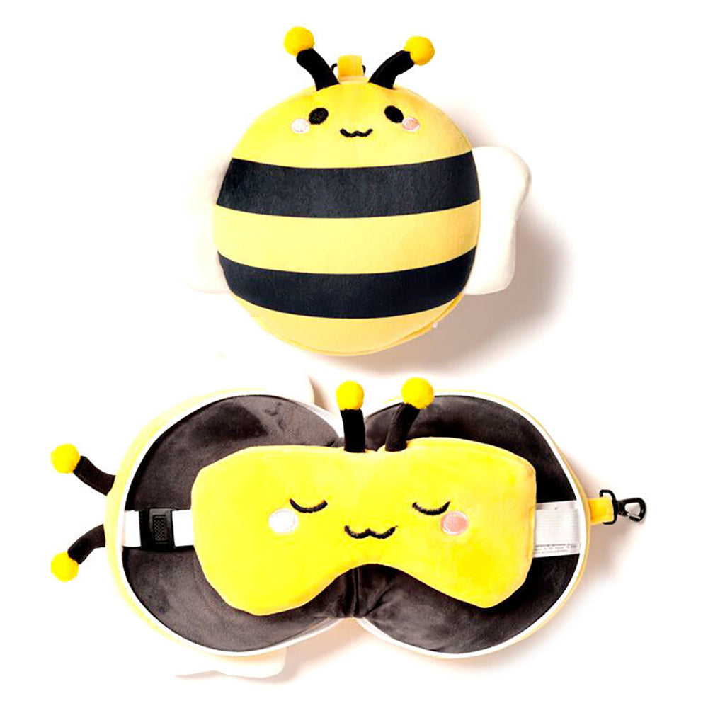 300159190-relaxeazzz-15cm-bee-travel-pillow-cushion-w-eye-mask-3y