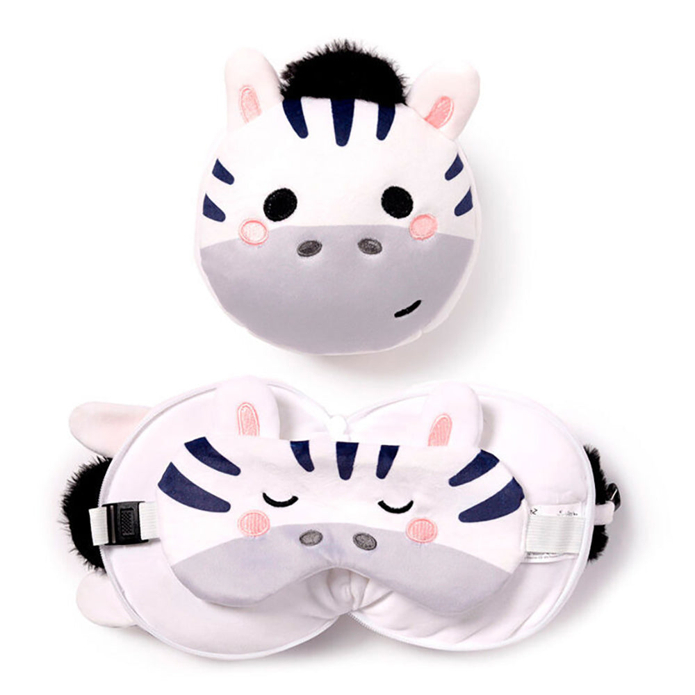 300159220-relaxeazzz-15cm-zebra-travel-pillow-cushion-w-eye-mask-3y