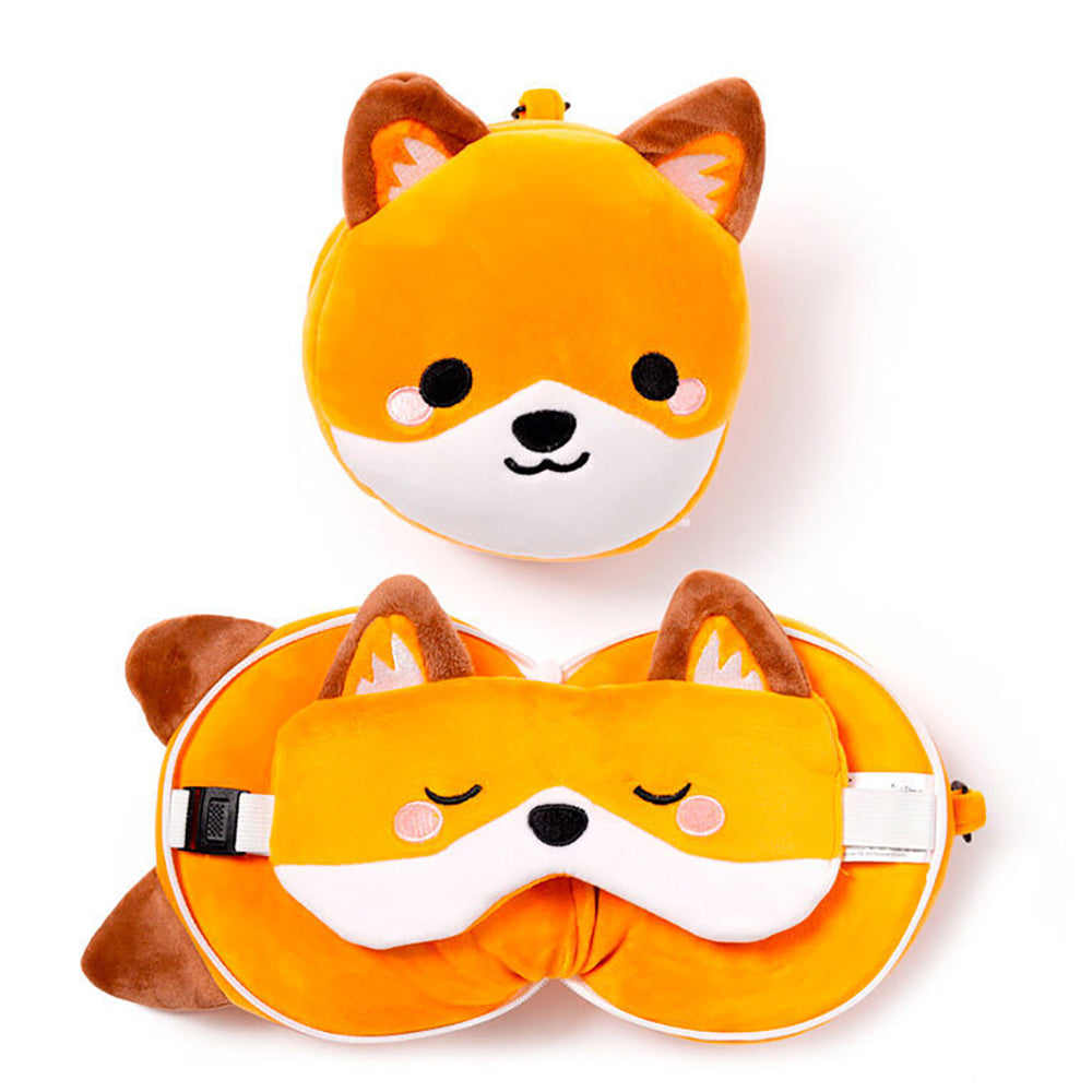 300159237-relaxeazzz-15cm-fox-travel-pillow-cushion-w-eye-mask-3y