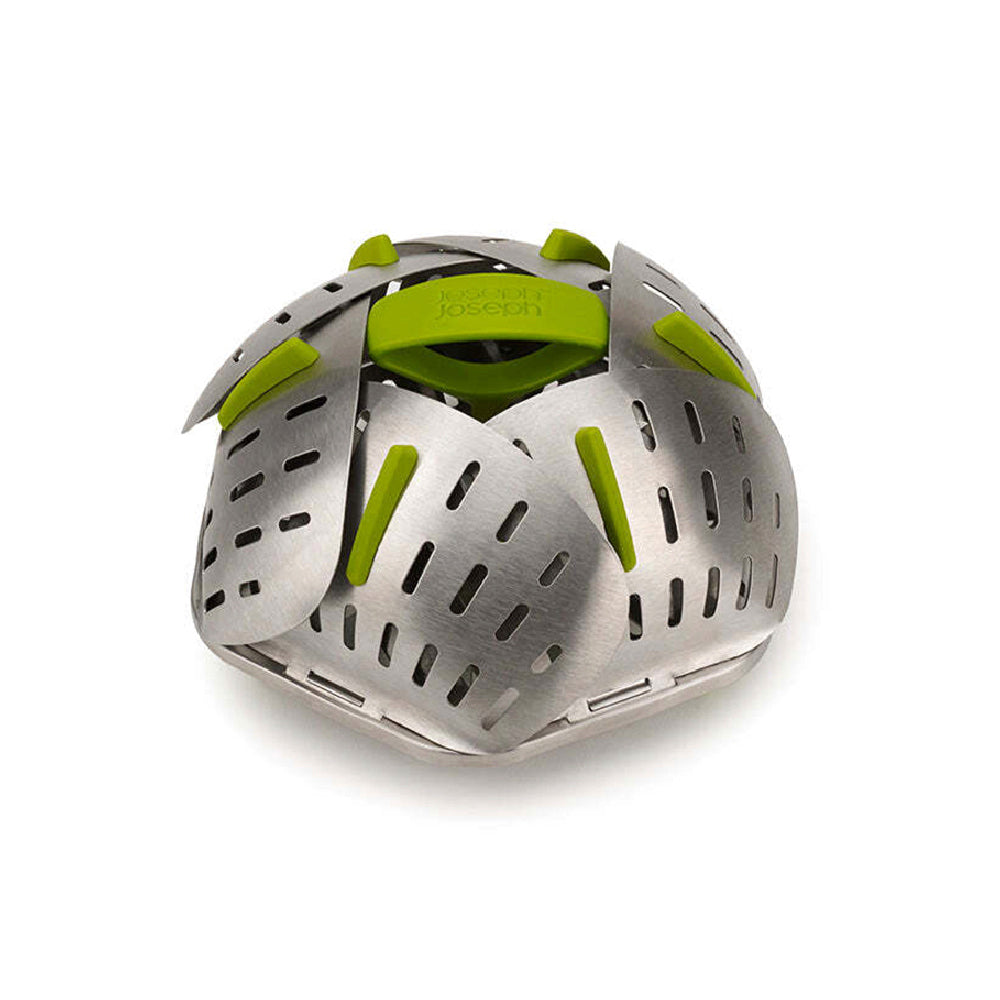 45033-joseph-joseph-bloom-16cm-steel-folding-steamer-basket-silver