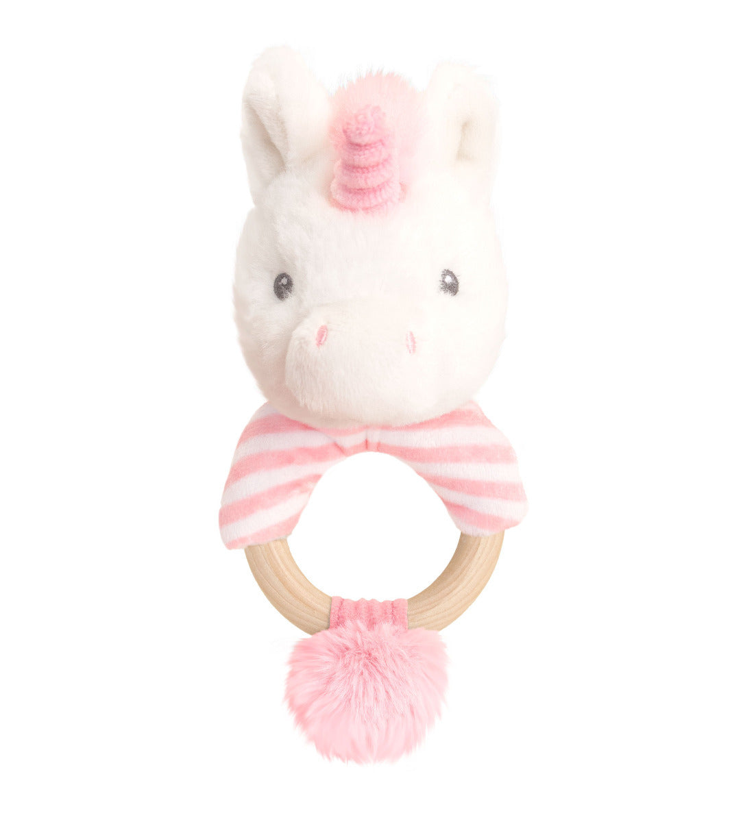 47c0140055-keeleco-14cm-nursery-unicorn-ring-rattles-soft-toy-0m