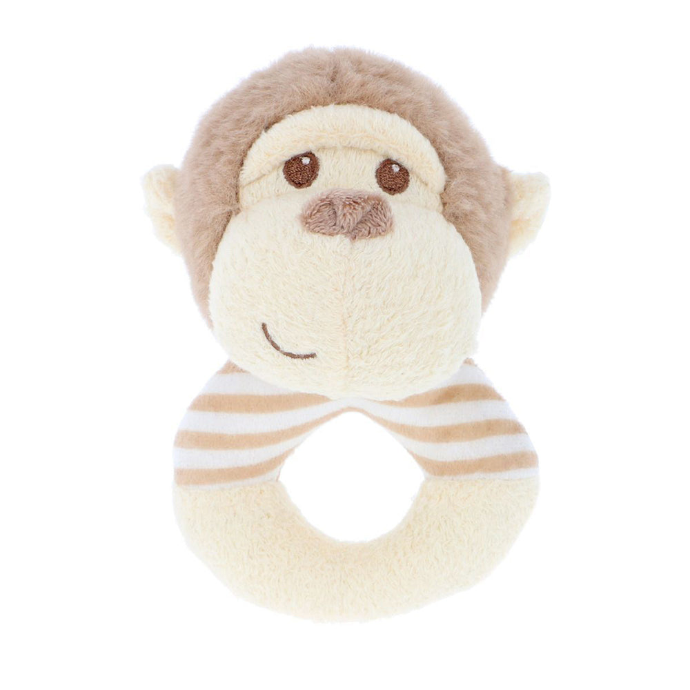 47c0140764-keeleco-baby-14cm-monkey-ring-rattle-soft-animal-plush-kids-toy-beige