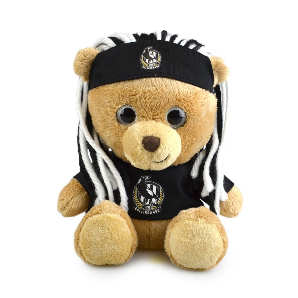 500203358-afl-sparkle-fanatic-collingwood-kids-20cm-soft-bear-toy-3y