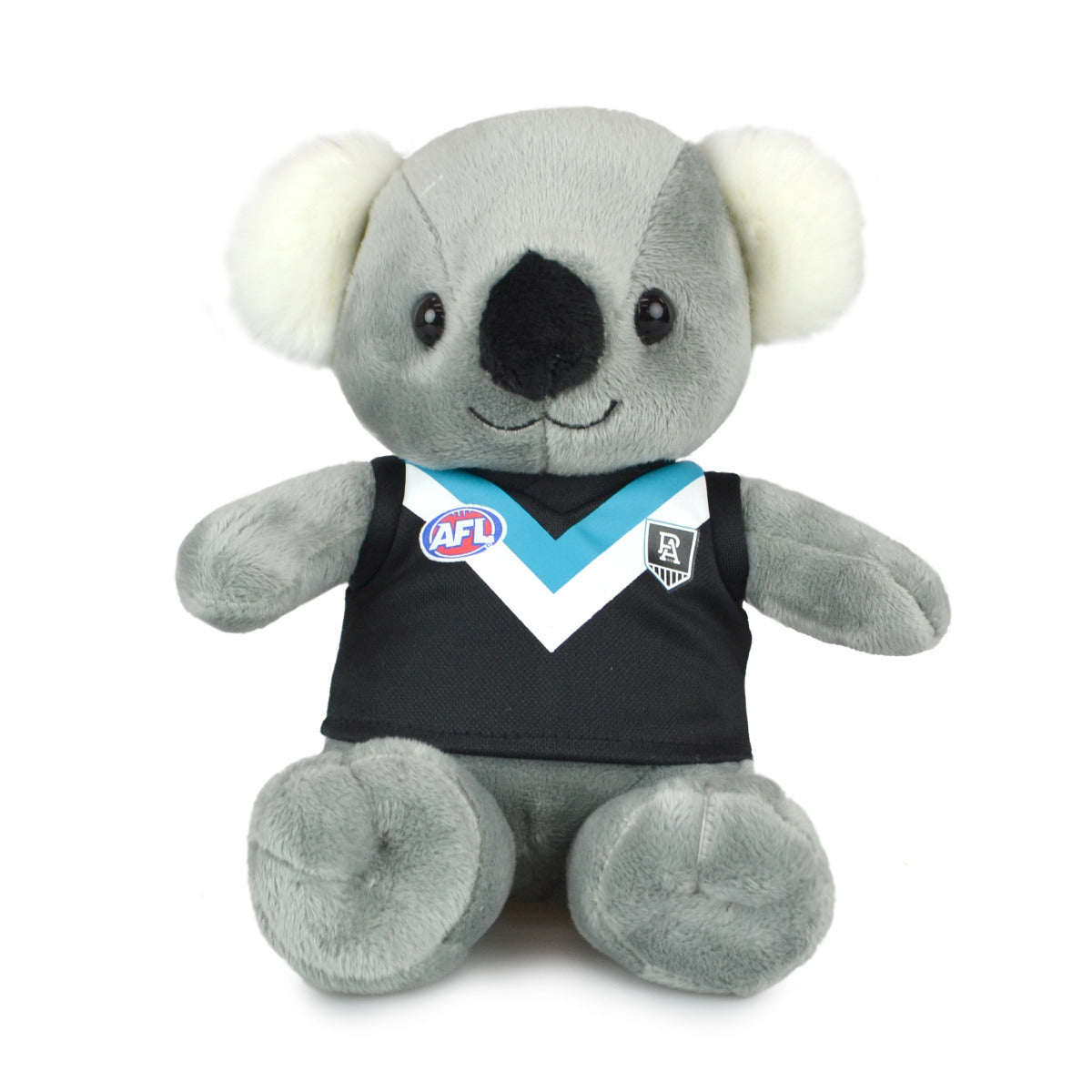 500207080-korimco-afl-20cm-koala-port-adelaide-kids-children-soft-toy-3y