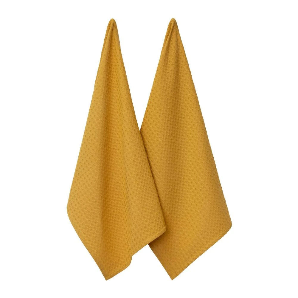 5025002500050526-2pc-j-elliot-waffle-tea-towels-50x70cm-mustard