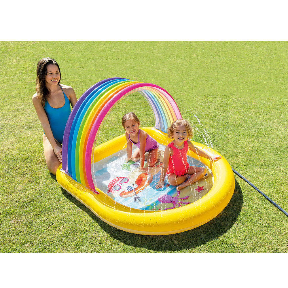 57156np-intex-147cm-rainbow-arch-spray-kids-pool