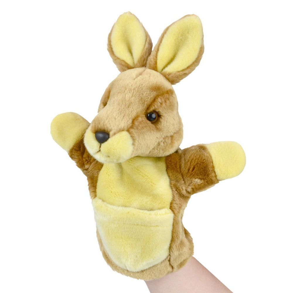 57i0268179-lil-friends-26cm-kangaroo-animal-hand-puppet-kids-soft-toy-brown