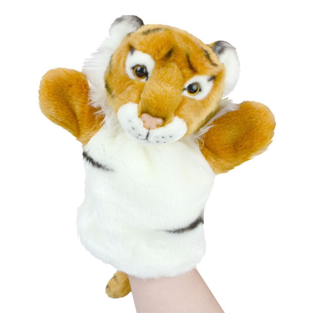 57i0268209-lil-friends-26cm-tiger-animal-hand-puppet-kids-soft-toy-orange