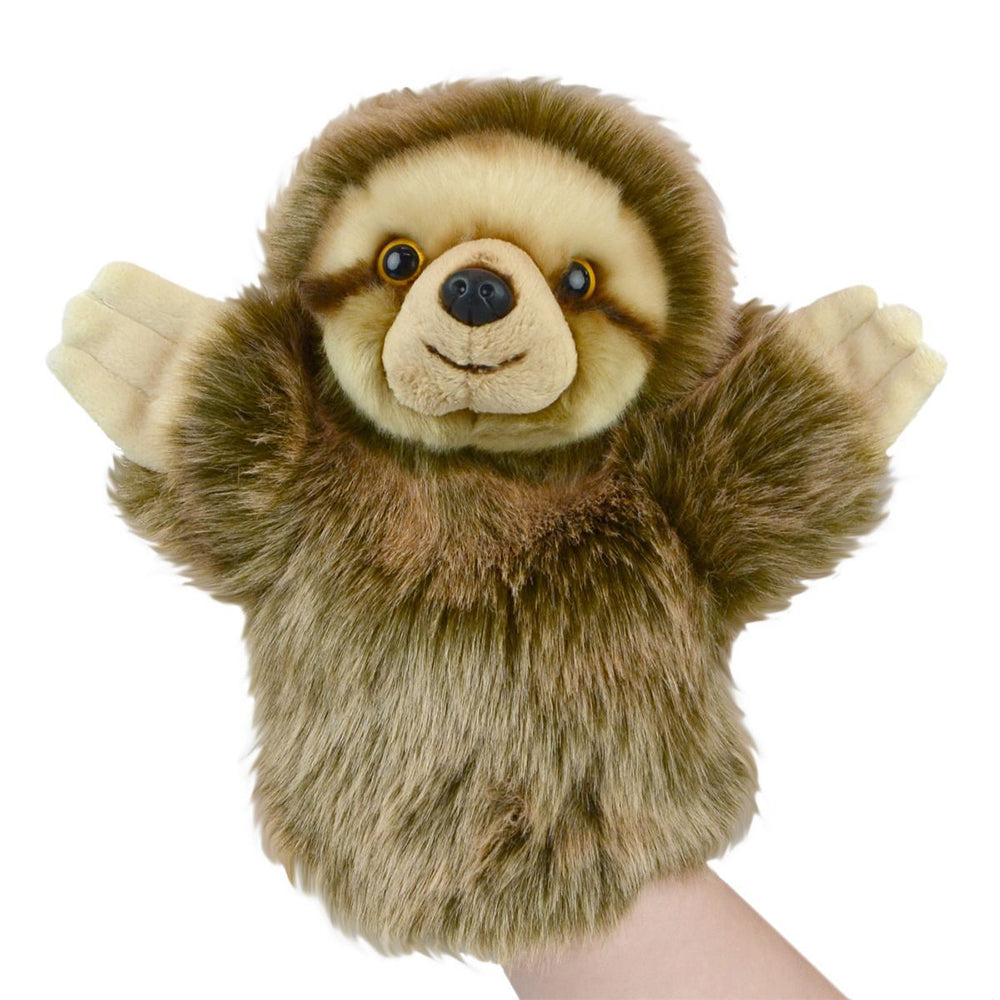 57i0268223-lil-friends-26cm-sloth-animal-hand-puppet-kids-soft-toy-brown
