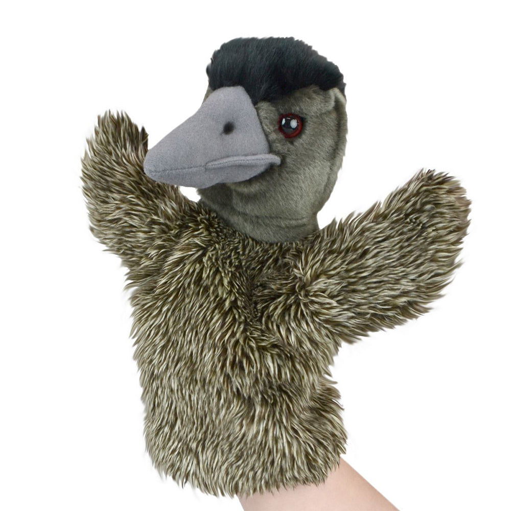 57i0268292-lil-friends-26cm-emu-animal-hand-puppet-kids-soft-toy-grey
