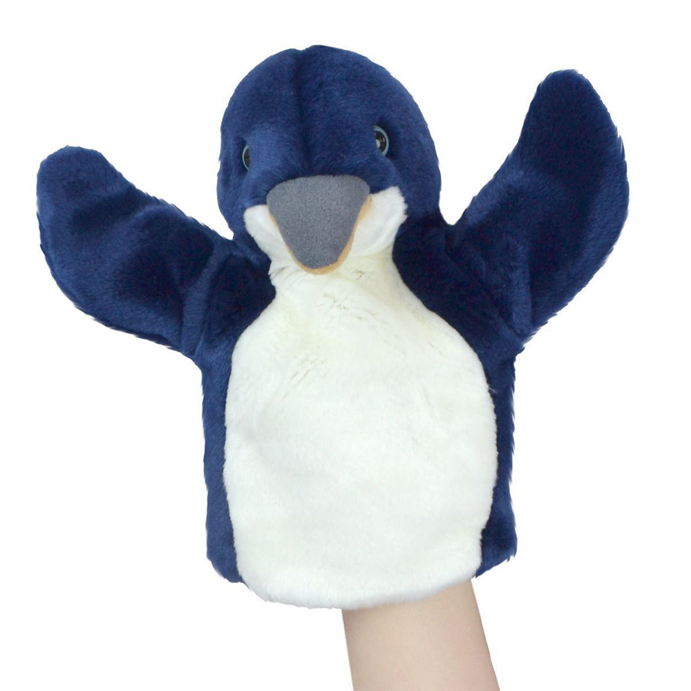 57i0268650-lil-friends-26cm-penguin-animal-hand-puppet-kids-soft-toy-blue