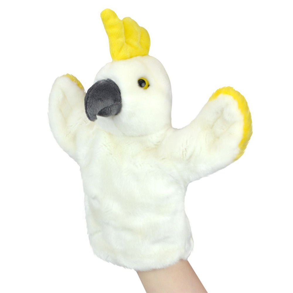 57i0268667-lil-friends-26cm-cockatoo-animal-hand-puppet-kids-soft-toy-white