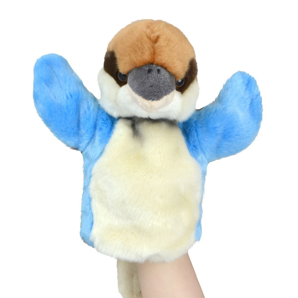 57i0268674-lil-friends-26cm-kookaburra-animal-hand-puppet-kids-soft-toy-blue