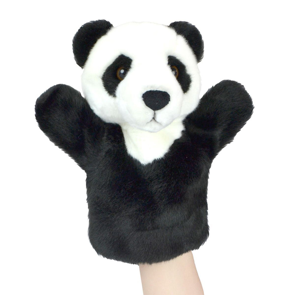 57i0268698-lil-friends-26cm-panda-animal-hand-puppet-kids-soft-toy-black