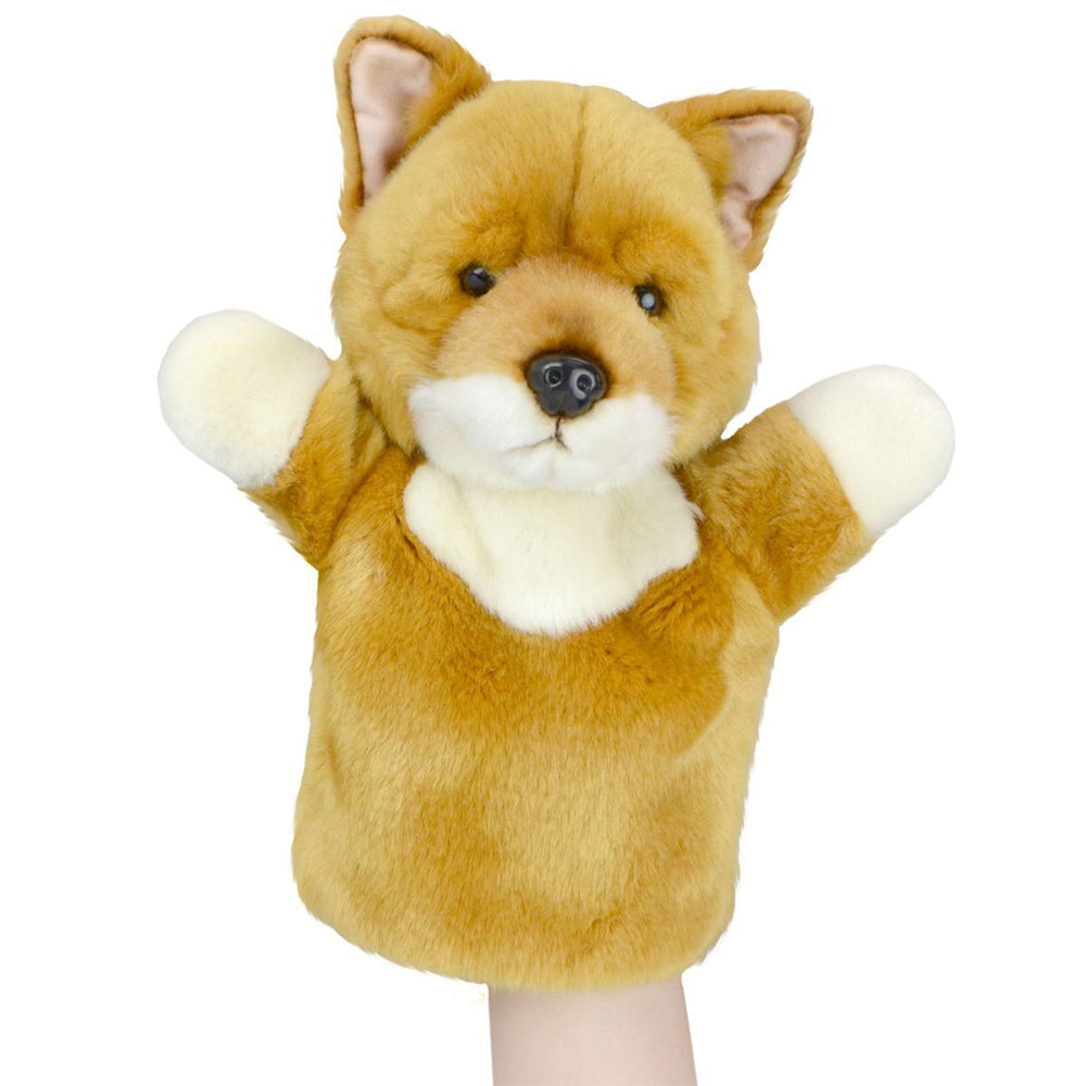 57i0268728-lil-friends-26cm-dingo-animal-hand-puppet-kids-soft-toy-brown