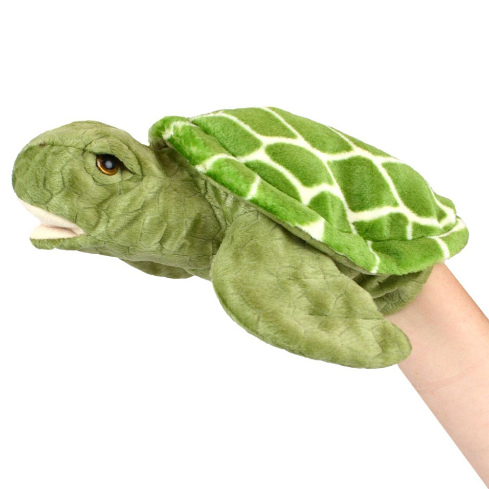 57i0269565-lil-friends-26cm-turtle-animal-hand-puppet-kids-soft-toy-green