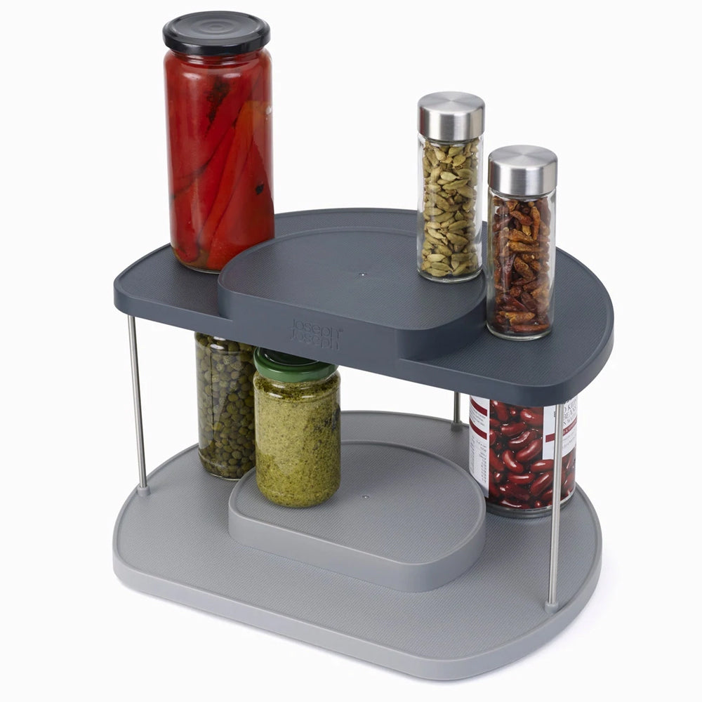 85196-joseph-joseph-cupboard-store-2-tier-rotating-organiser-grey
