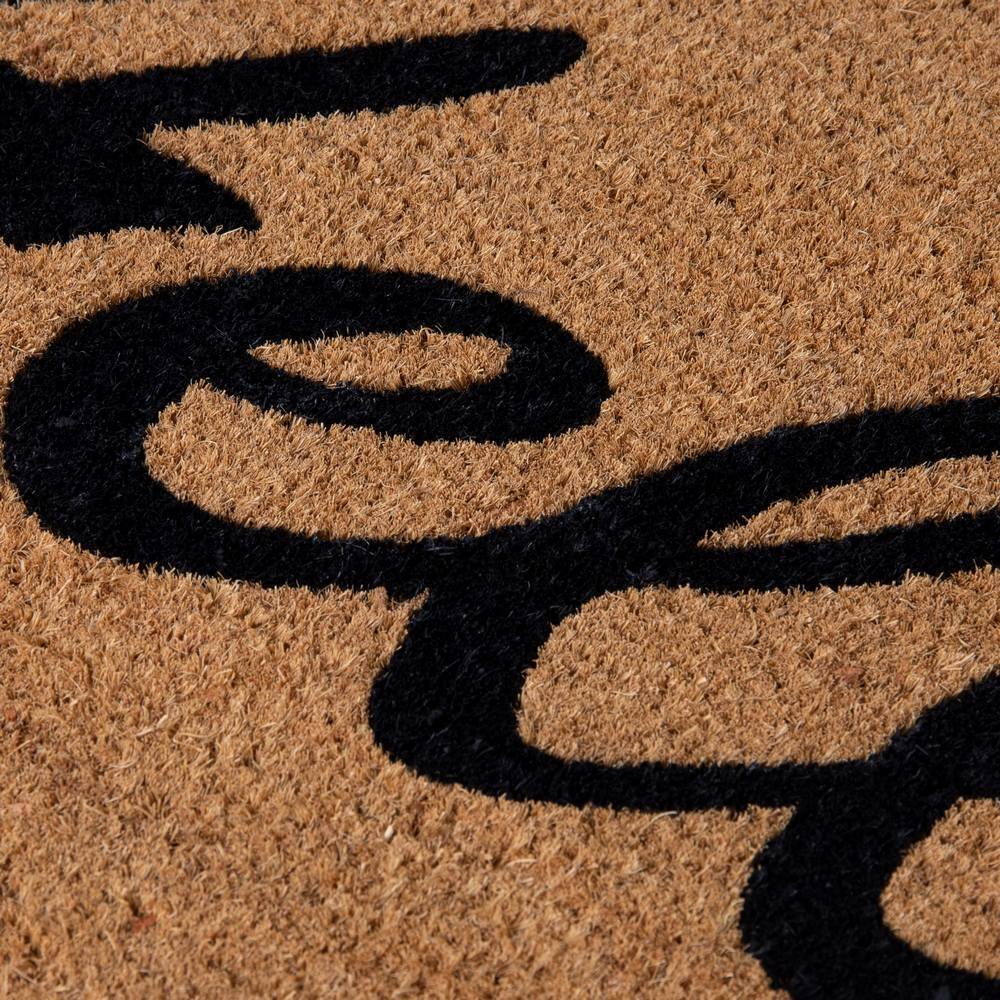 J. Elliot PVC Backed Coir Printed Door Mat 45x75cm Hello