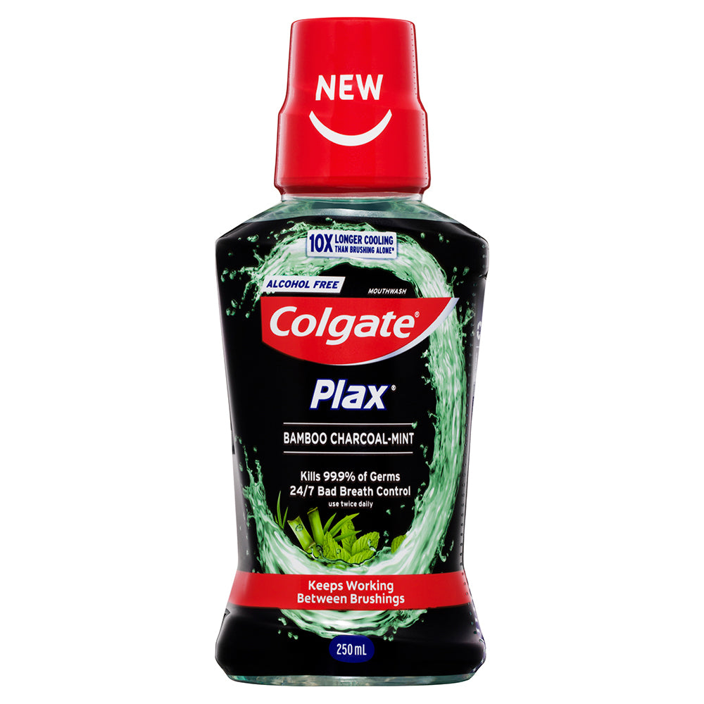 250ml Colgate Plax Mouthwash - Bamboo Charcoal