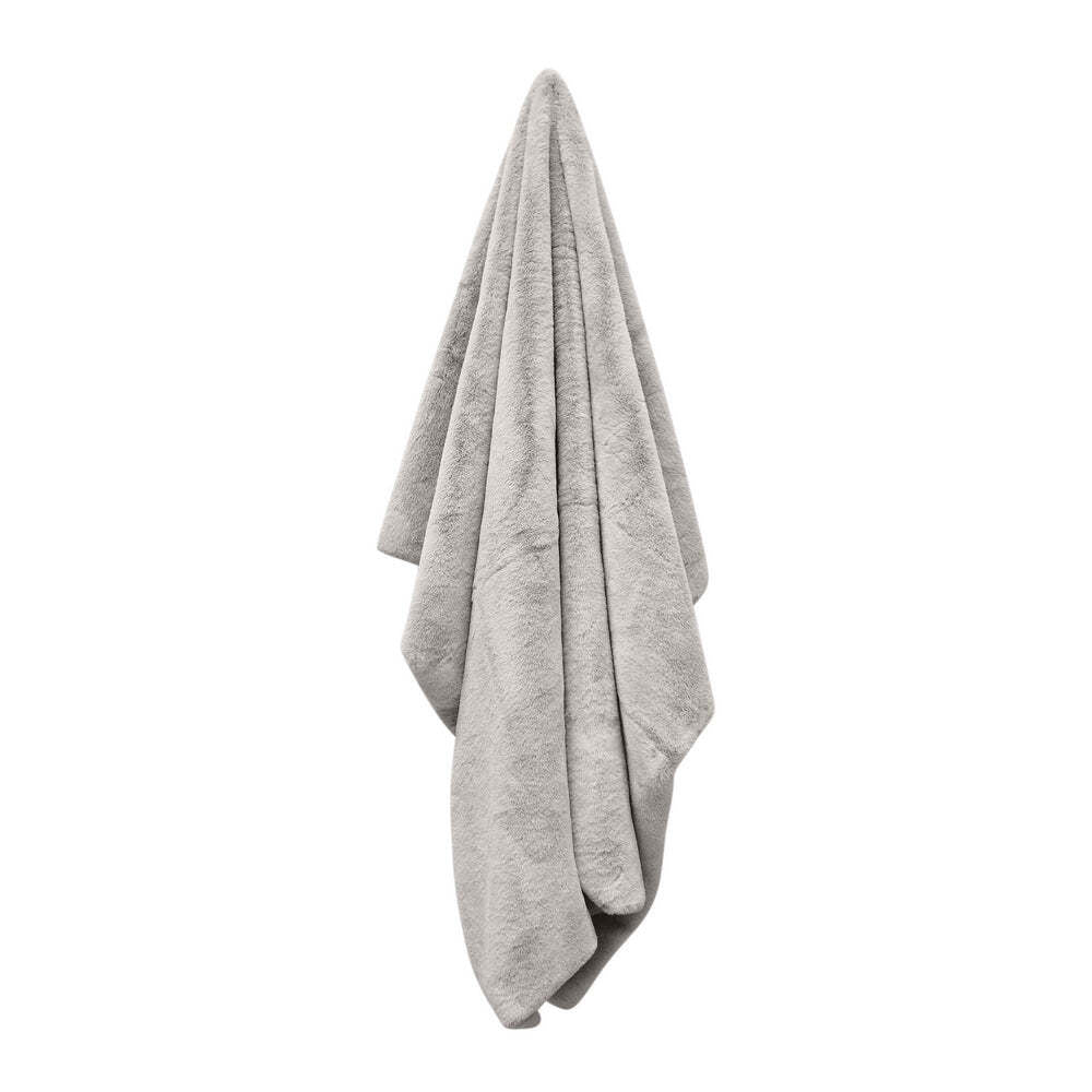 J. Elliot Holly Soft Warm Home Decor Faux Fur Throw Blanket Dove
