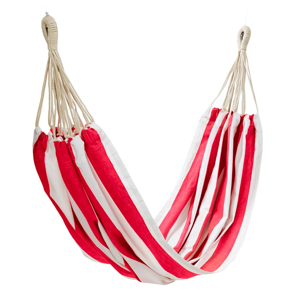 J.Elliot 150 x 205cm Outdoor Stripe Hammock Red