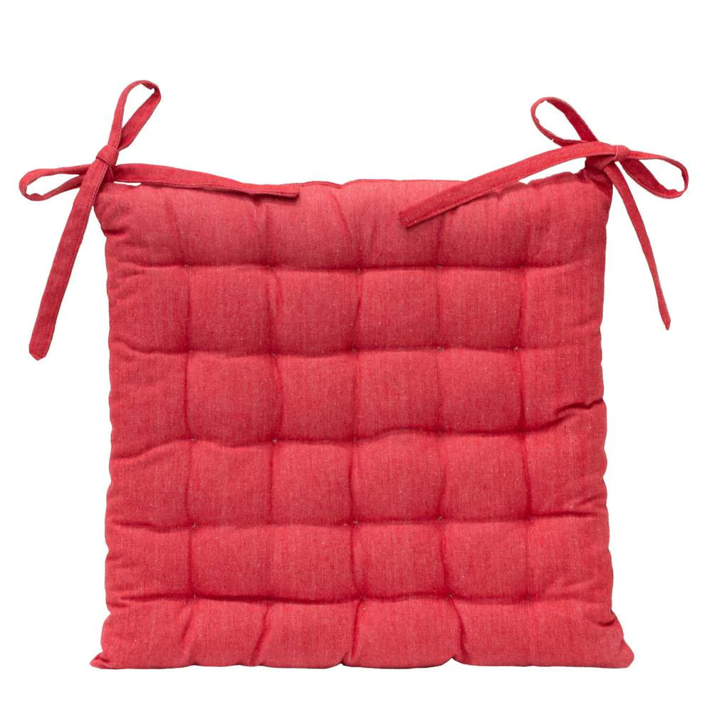J.Elliot Outdoor 40x40cm Solid Square Chair/Seat Pad - Red