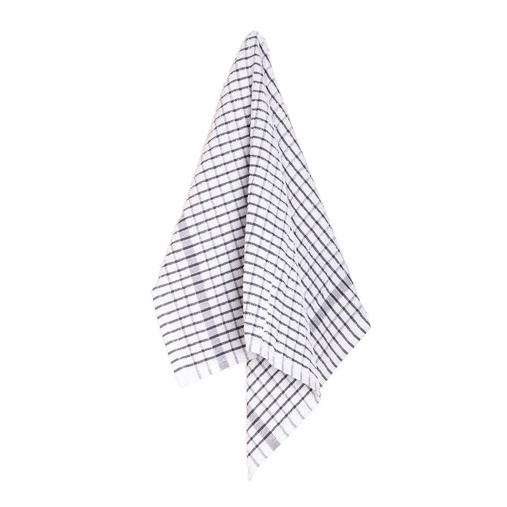 J. Elliot Elly 2 Pack Tea Towels 45x65cm Charcoal