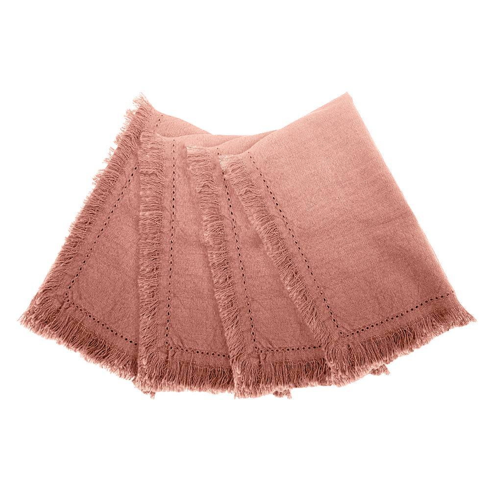 4pc J.Elliot Avani Dining 40x40cm Cotton Napkins - Pink