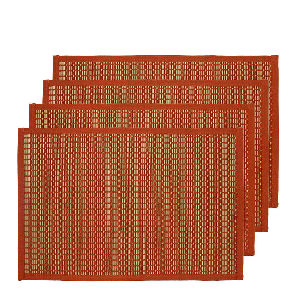 J. Elliot 4pc Juno Placemat 33x48cm Bombay Brown