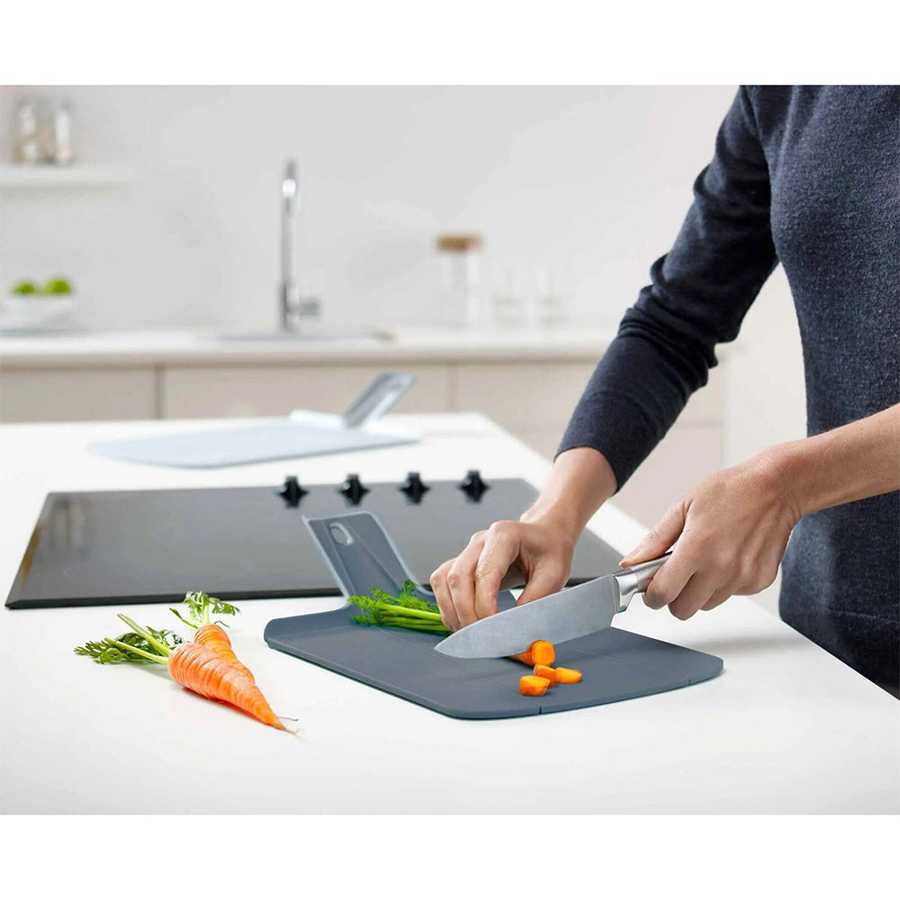 2pc Joseph & Joseph Chop2Pot Plus 38cm Chopping Board Set - Sky