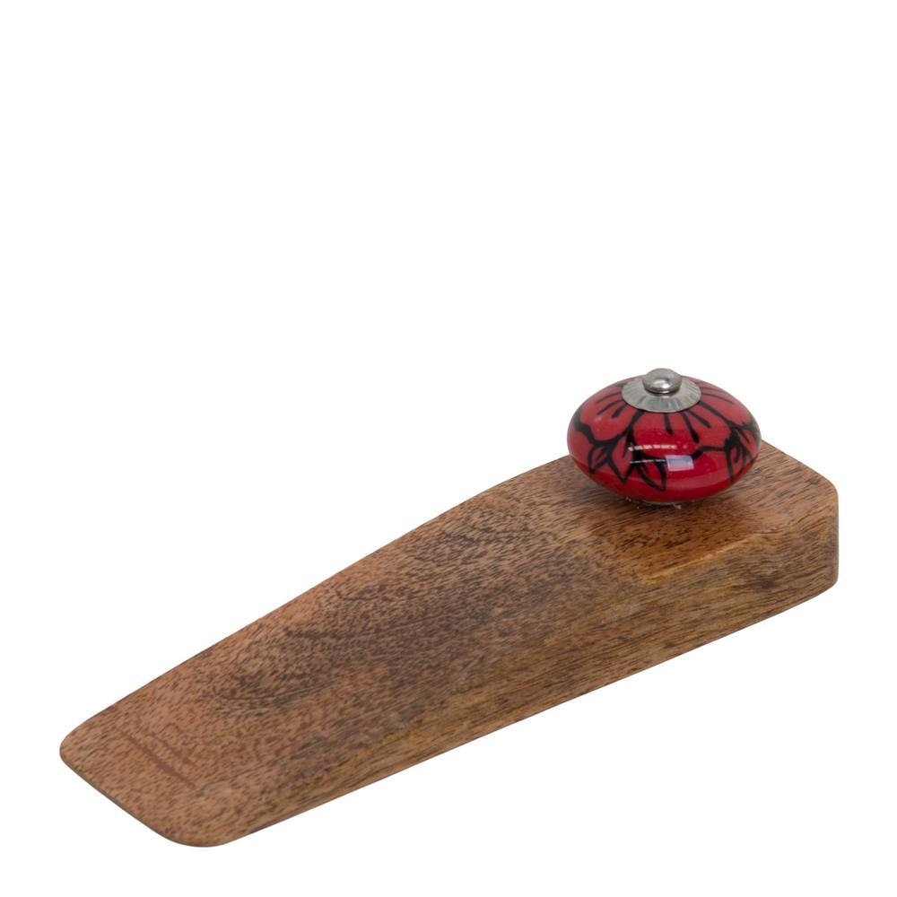 J. Elliot Jayda Door Stop 16x5x5cm Natural & Red