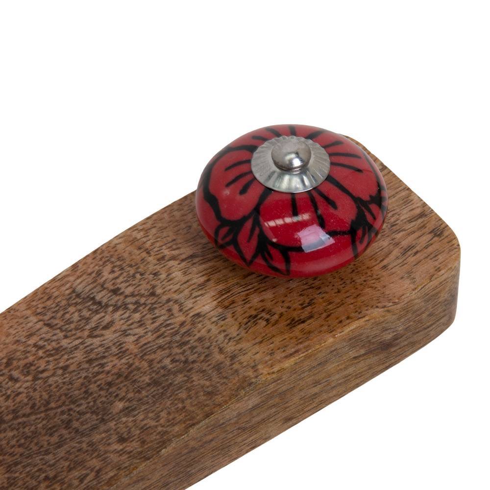 J. Elliot Jayda Door Stop 16x5x5cm Natural & Red