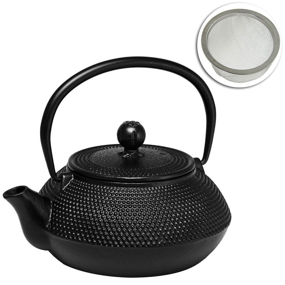 15104-avanti-hobnail-800ml-cast-iron-teapot-black
