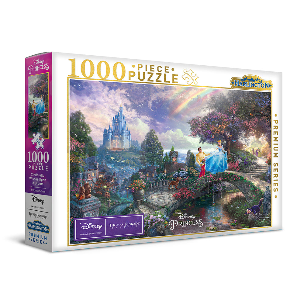 20069-1000pc-harlington-thomas-kinkade-puzzle-disney-cinderella-8yrs-69x50cm