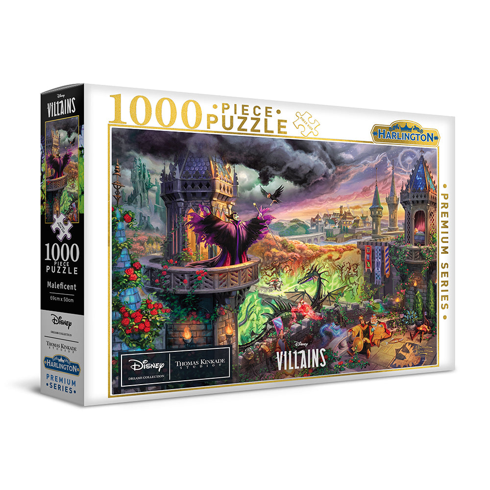 20072-1000pc-harlington-thomas-kinkade-puzzle-disney-maleficent-8yrs-69x50cm