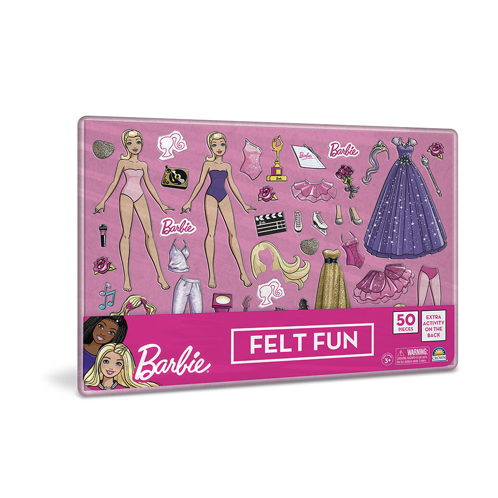 20126-crown-barbie-felt-fun-kids-childrens-toy-activity-game-set-3yrs